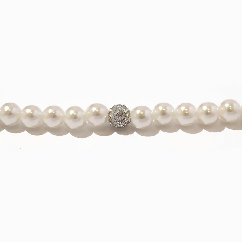 Point Bijou Pearl Necklace (Silver)