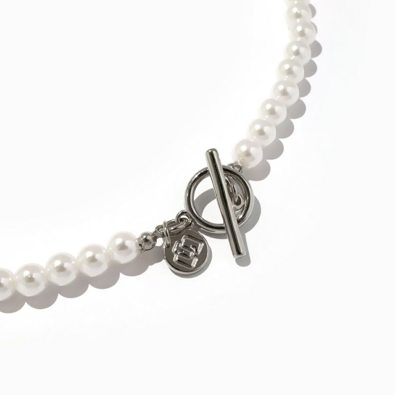 Point Bijou Pearl Necklace (Silver)