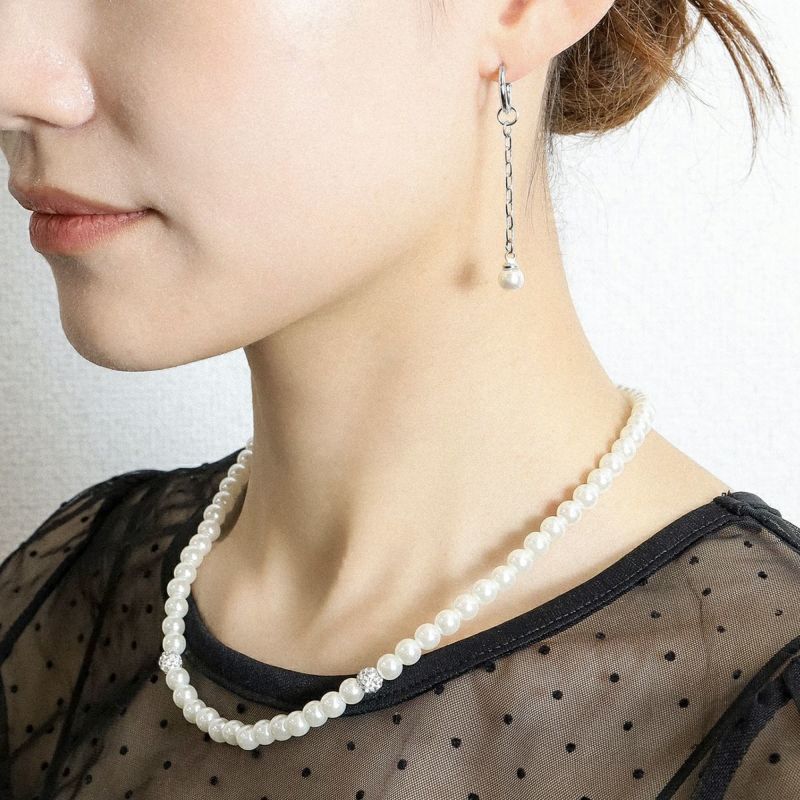 handmade ＊ vintage pearl pierce set - ピアス