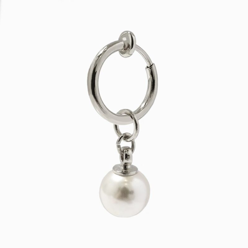 Simple Pearl Charm Set (Silver)