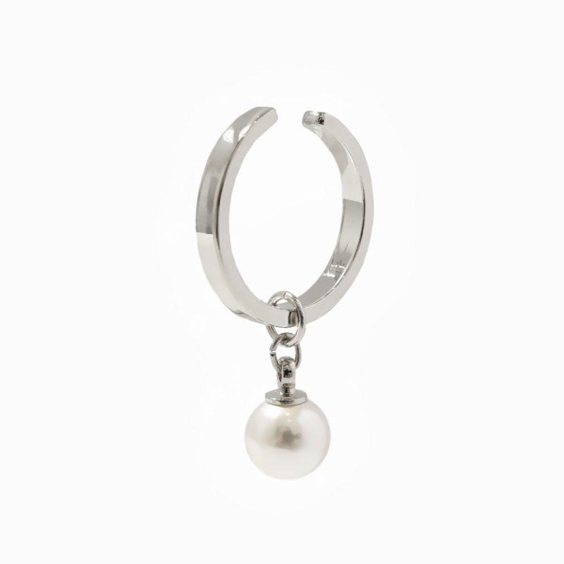 Simple Pearl Charm Set (Silver)